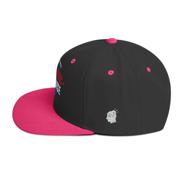 Holographic YOUniverse Snapback Cap – Unisex (White Text) - Image 55