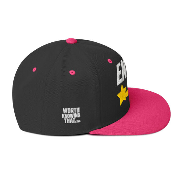 Enki Snapback Cap – Stay Woke Hat Unisex | Ancient Activist Clothes (White Text) - Image 22