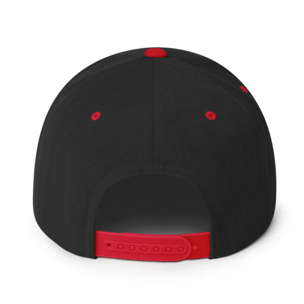 Holographic YOUniverse Snapback Cap – Unisex (White Text) - Image 12
