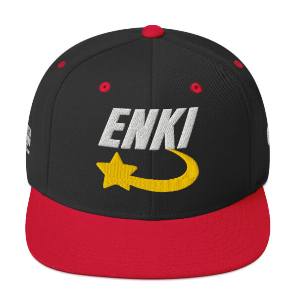 Enki Snapback Cap – Stay Woke Hat Unisex | Ancient Activist Clothes (White Text) - Image 17