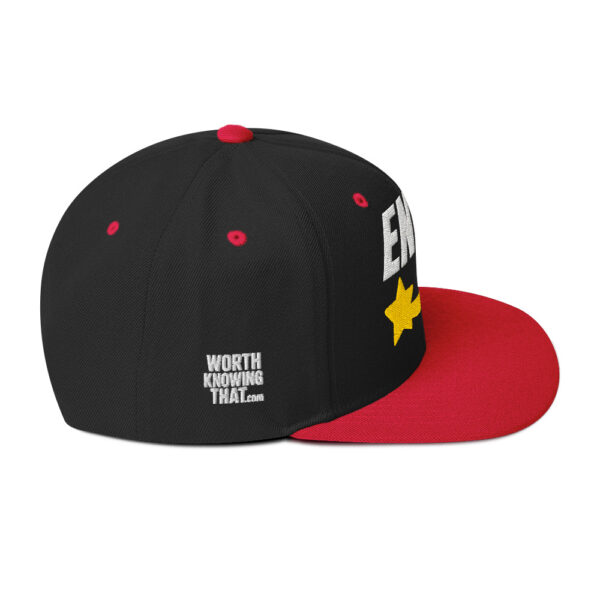 Enki Snapback Cap – Stay Woke Hat Unisex | Ancient Activist Clothes (White Text) - Image 18