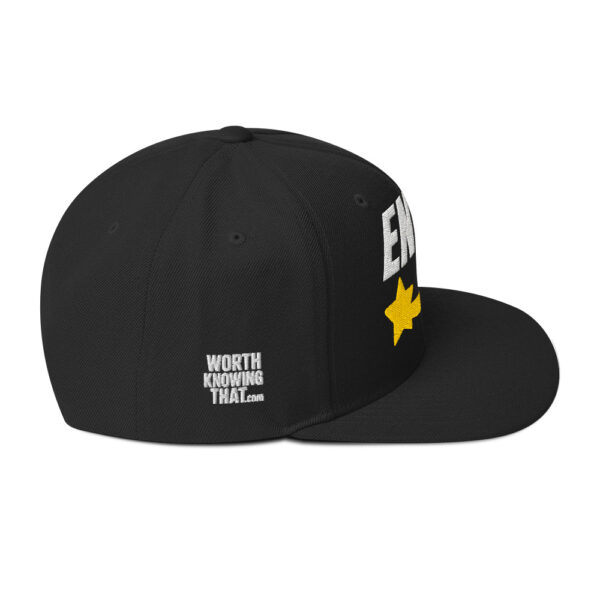 Enki Snapback Cap – Stay Woke Hat Unisex | Ancient Activist Clothes (White Text) - Image 14