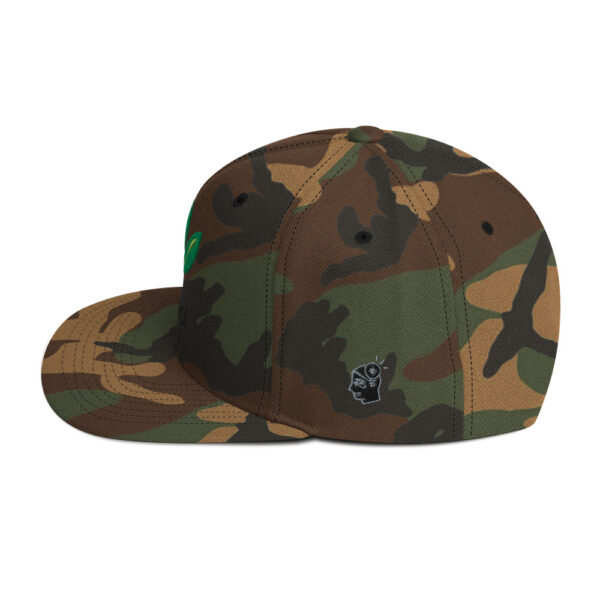 Dr. Sebi Snapback Cap – Unisex (Black Text) - Image 23