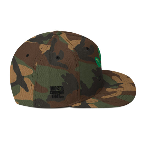 Dr. Sebi Snapback Cap – Unisex (Black Text) - Image 22