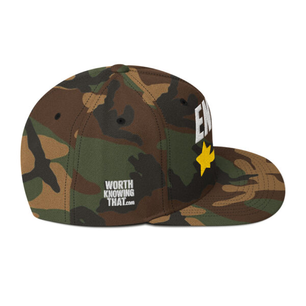Enki Snapback Cap – Stay Woke Hat Unisex | Ancient Activist Clothes (White Text) - Image 54