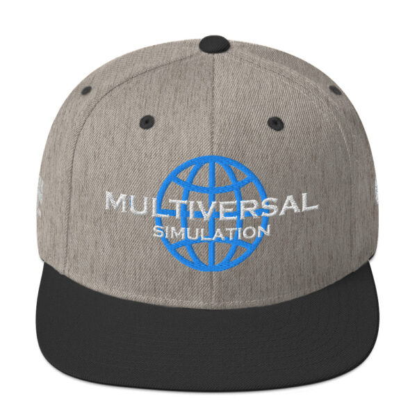Multiversal Simulation Snapback Cap – Unisex (White Text) - Image 61