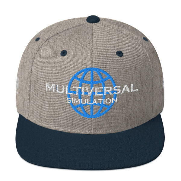 Multiversal Simulation Snapback Cap – Unisex (White Text) - Image 65