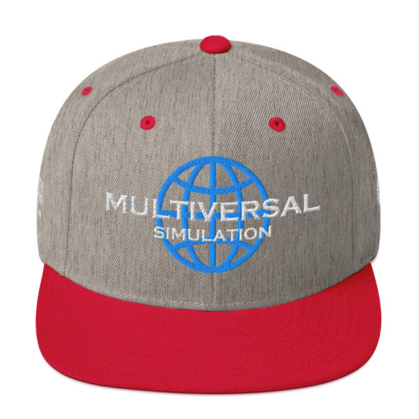 Multiversal Simulation Snapback Cap – Unisex (White Text) - Image 69