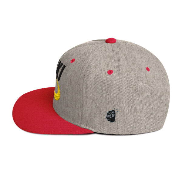 Enki Snapback Cap – Unisex (Black Text) - Image 35