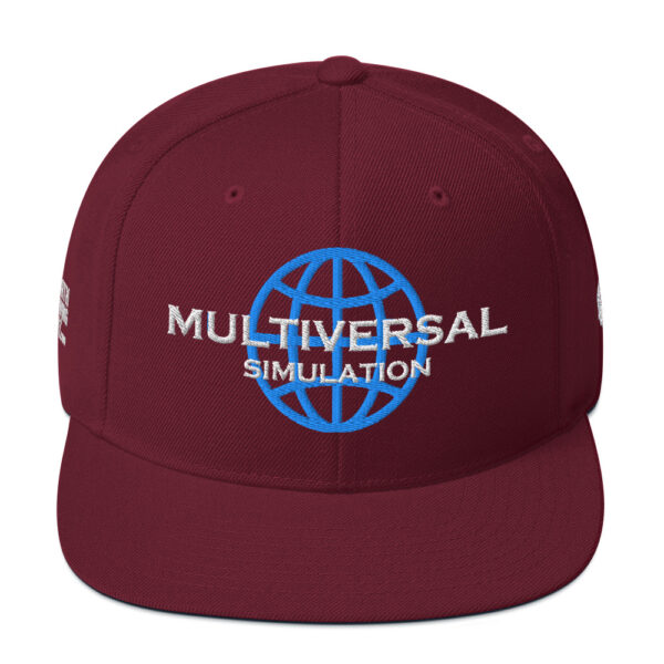 Multiversal Simulation Snapback Cap – Unisex (White Text) - Image 29