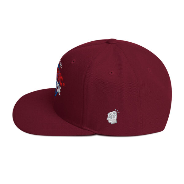 Holographic YOUniverse Snapback Cap – Unisex (White Text) - Image 35