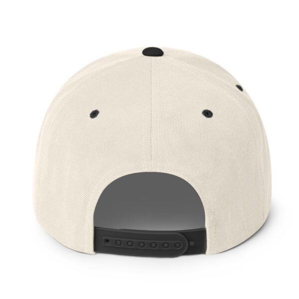 Dr. Sebi Snapback Cap – Unisex (Black Text) - Image 12