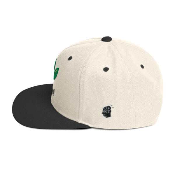 Dr. Sebi Snapback Cap – Unisex (Black Text) - Image 11