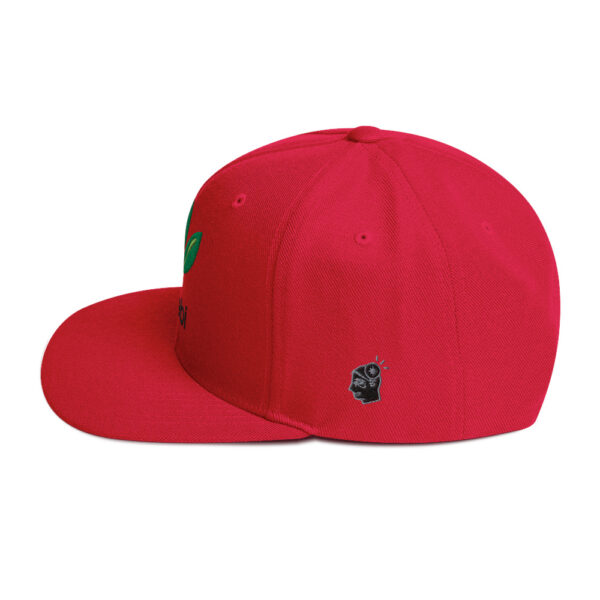 Dr. Sebi Snapback Cap – Unisex (Black Text) - Image 15