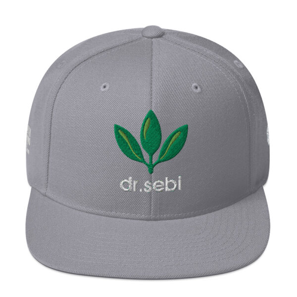 Dr. Sebi Snapback Cap – Unisex (White Text) - Image 45