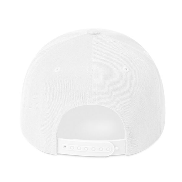 Holographic YOUniverse Snapback Cap – Unisex (Navy Text) - Image 32