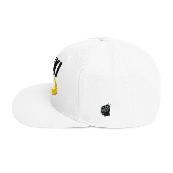 Enki Snapback Cap – Unisex (Black Text) - Image 39