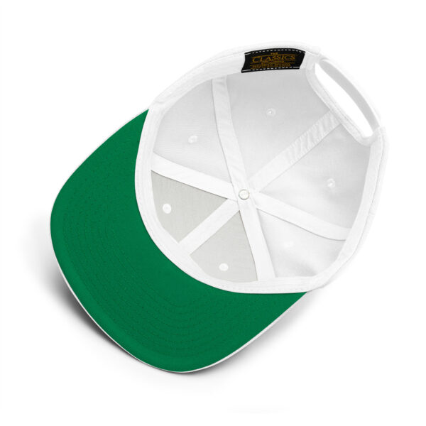 Dr. Sebi Snapback Cap – Unisex (Black Text) - Image 5