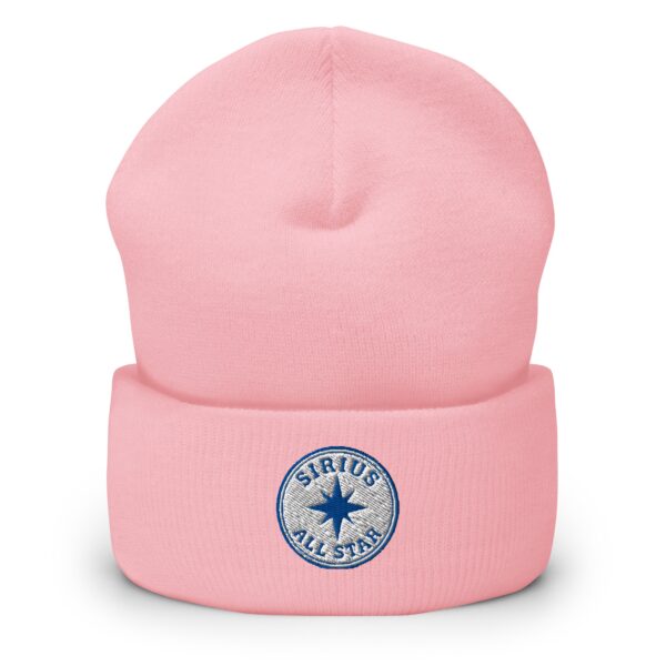 Sirius All Star Hat – Cuffed Beanie Unisex (Black Text) - Image 16