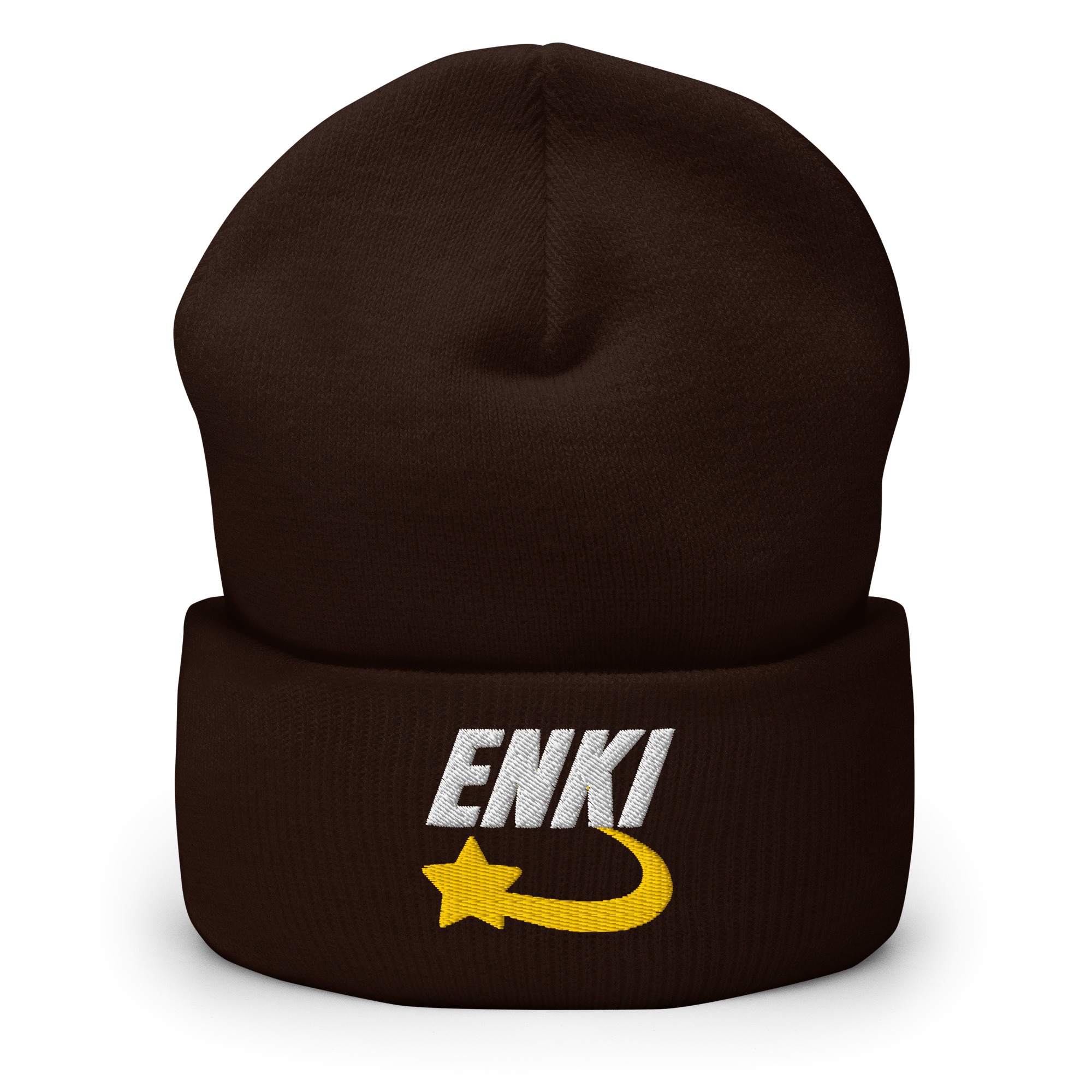 Enki Hat – Stay Woke Cuffed Beanie Unisex | Ancient Activist Clothes (White Text) - Image 12