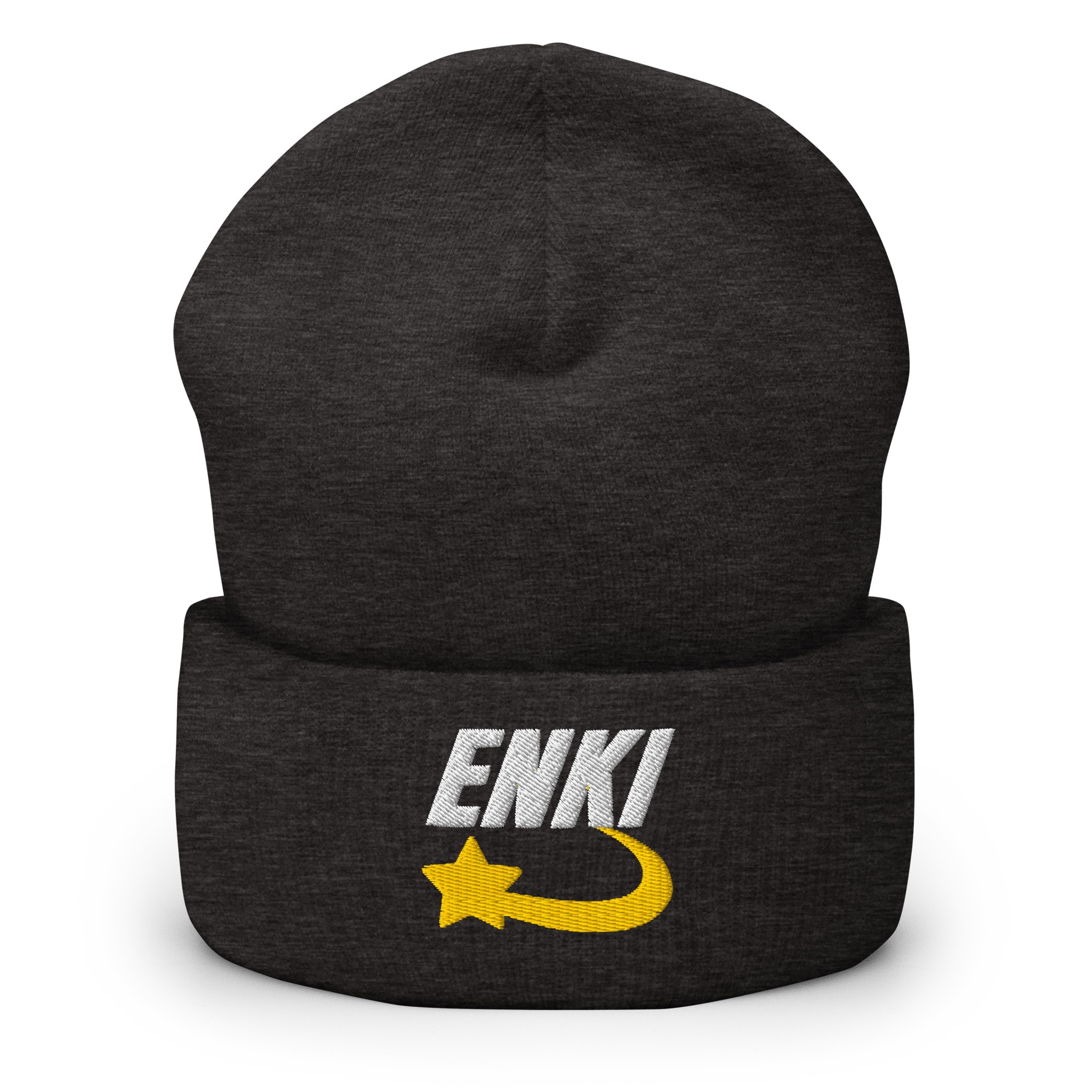 Enki Hat – Stay Woke Cuffed Beanie Unisex | Ancient Activist Clothes (White Text) - Image 14