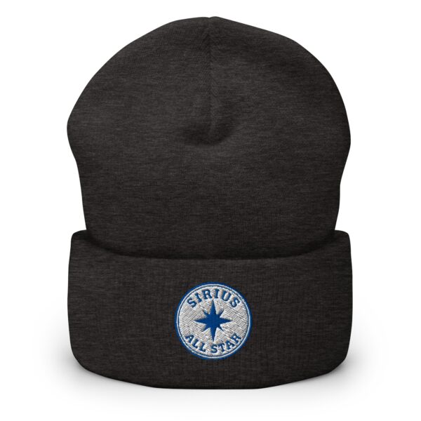 Sirius All Star Hat – Cuffed Beanie Unisex (Black Text) - Image 11