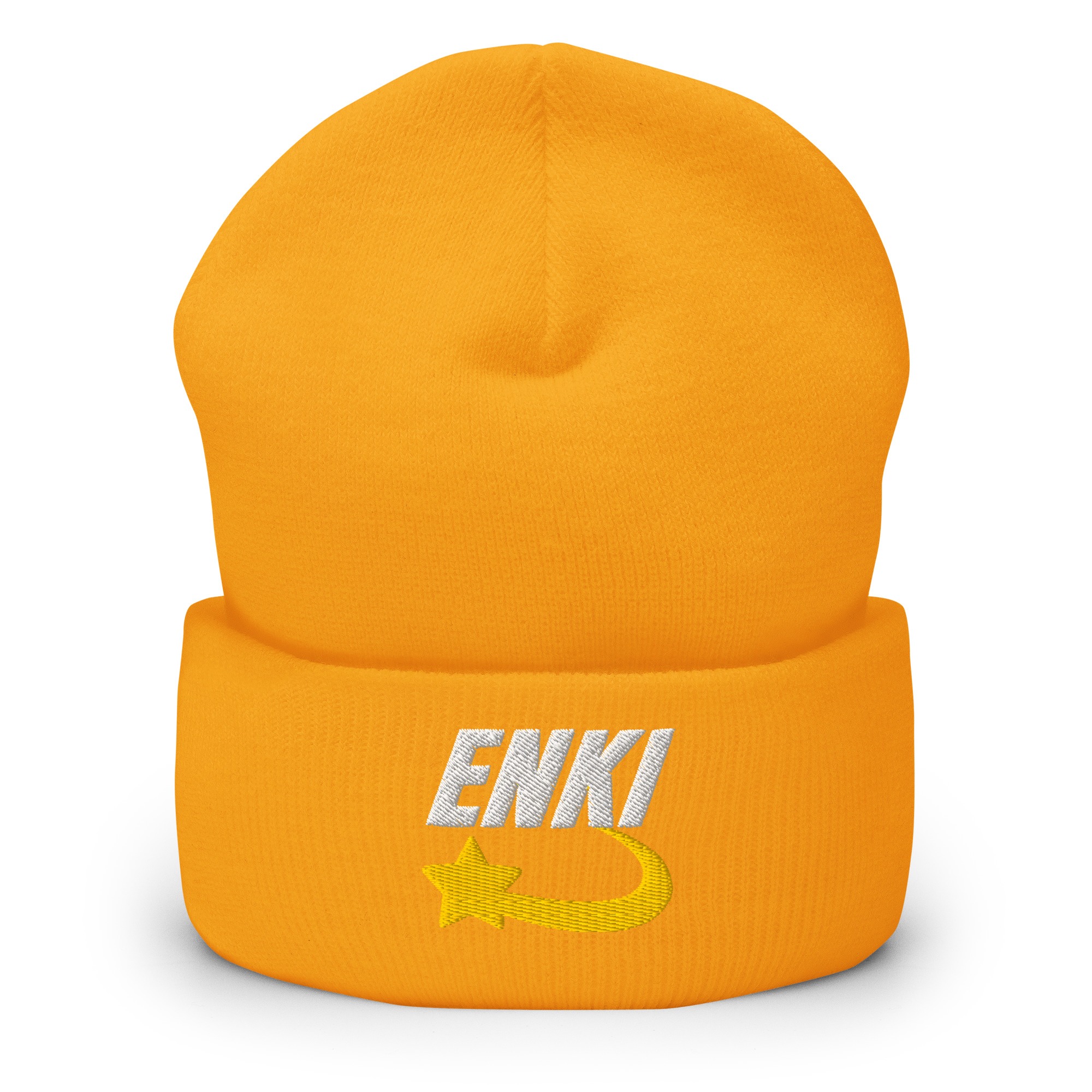 Enki Hat – Stay Woke Cuffed Beanie Unisex | Ancient Activist Clothes (White Text) - Image 17