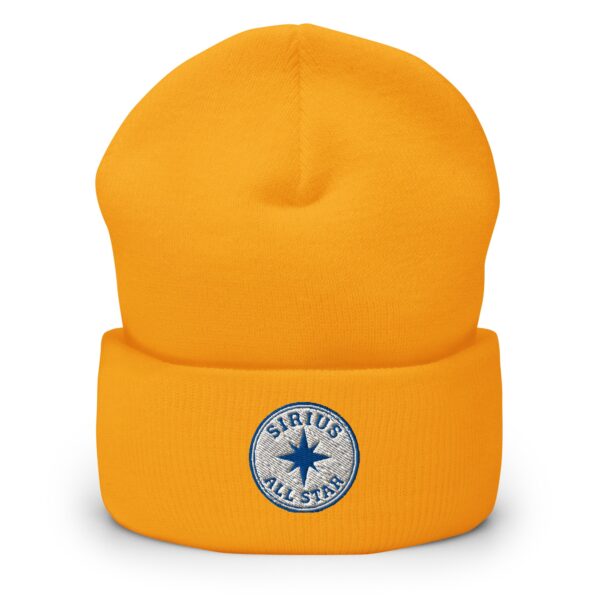 Sirius All Star Hat – Cuffed Beanie Unisex (Black Text) - Image 17