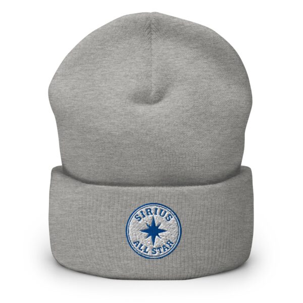 Sirius All Star Hat – Cuffed Beanie Unisex (Black Text) - Image 12