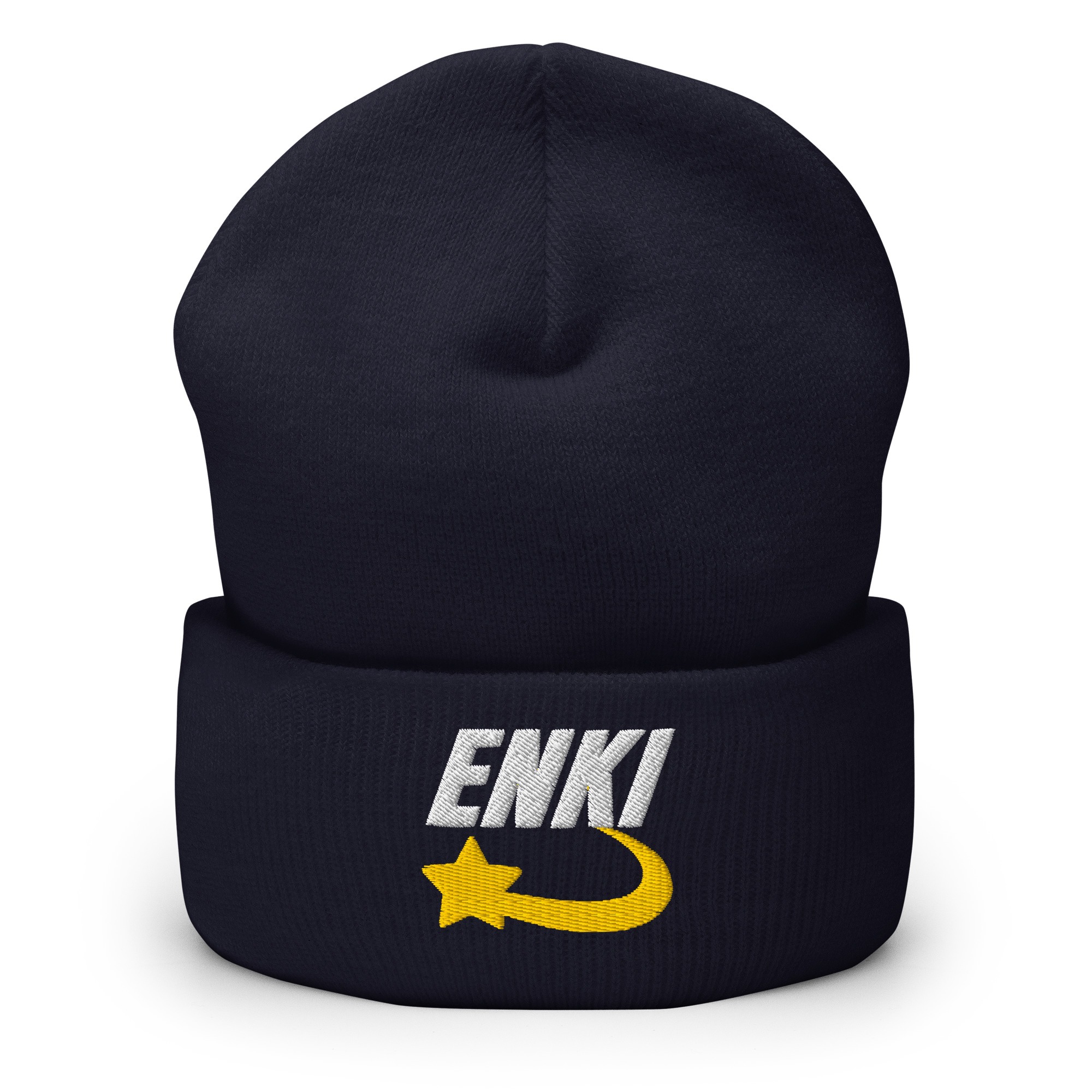 Enki Hat – Stay Woke Cuffed Beanie Unisex | Ancient Activist Clothes (White Text) - Image 13