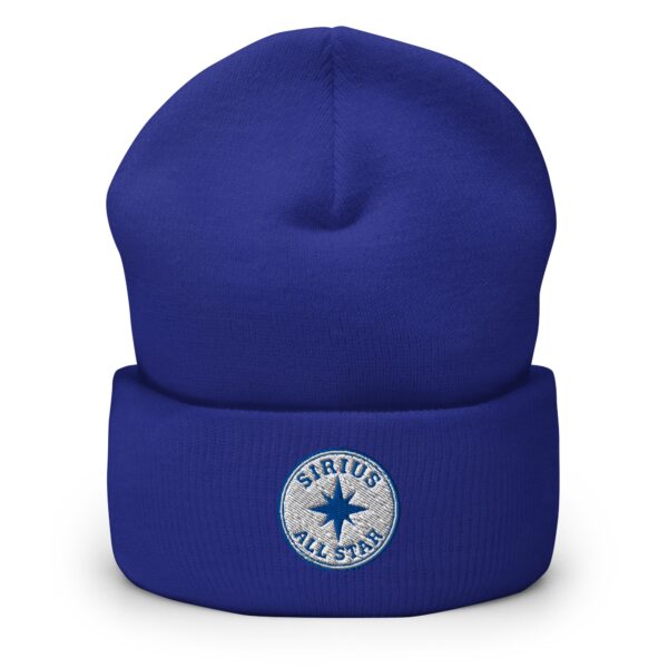 Sirius All Star Hat – Cuffed Beanie Unisex (Black Text) - Image 14