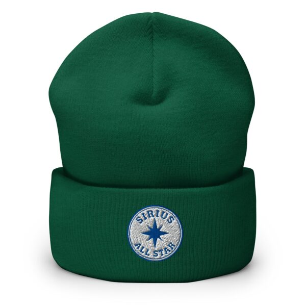 Sirius All Star Hat – Cuffed Beanie Unisex (Black Text) - Image 18