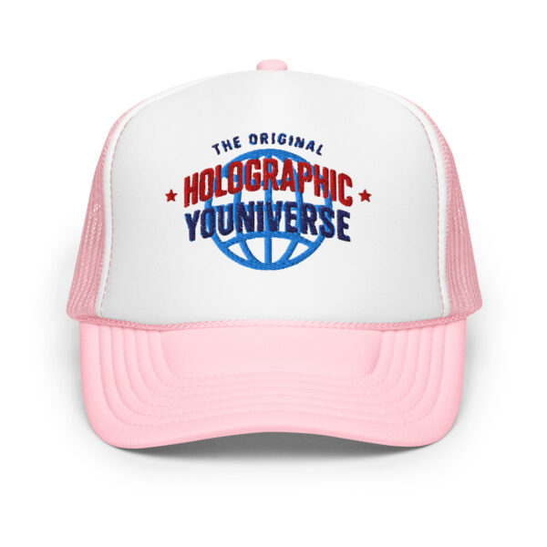 Holographic YOUniverse Foam Trucker Cap – Unisex - Image 17