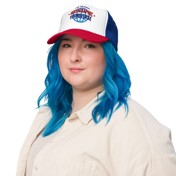 Holographic YOUniverse Foam Trucker Cap – Unisex - Image 6