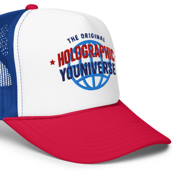 Holographic YOUniverse Foam Trucker Cap – Unisex - Image 8