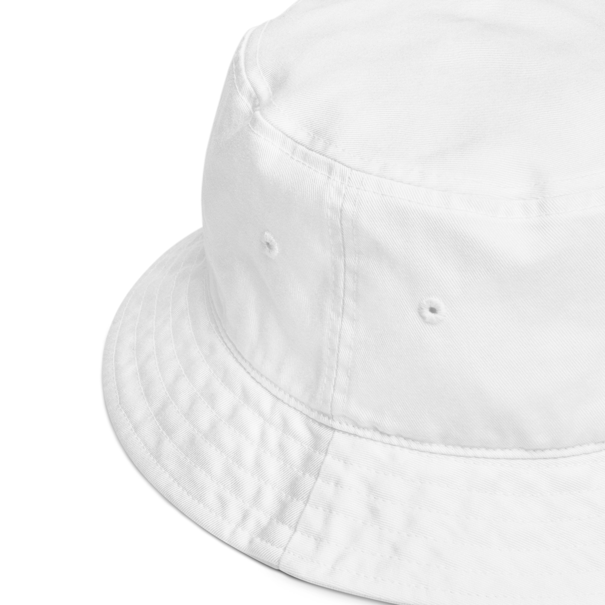 Enki Bucket Hat – Unisex Organic Pure Cotton Stay Woke Summer Hat (Black Text) - Image 4