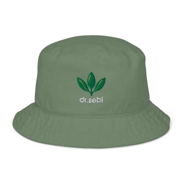 Dr. Sebi Organic Bucket Hat – Unisex (White Text)