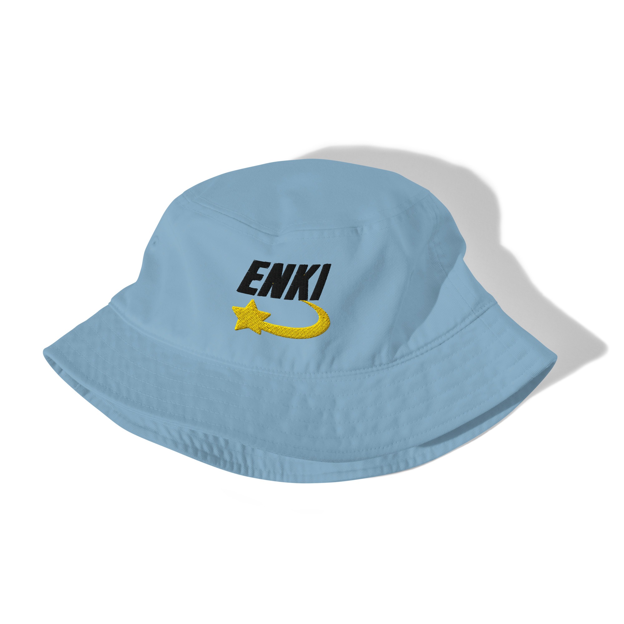 Enki Bucket Hat – Unisex Organic Pure Cotton Stay Woke Summer Hat (Black Text) - Image 15