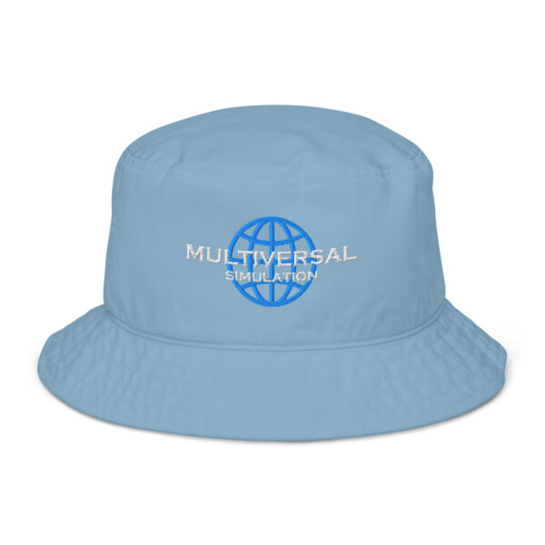 Multiversal Simulation Organic Bucket Hat – Unisex (White Text) - Image 13