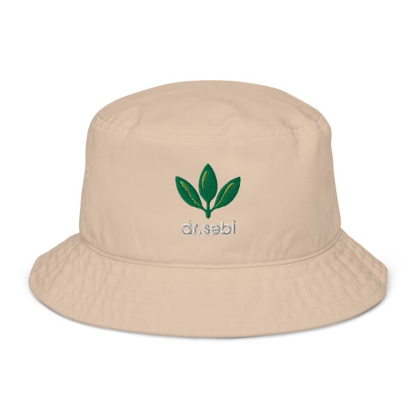 Dr. Sebi Organic Bucket Hat – Unisex (White Text) - Image 17