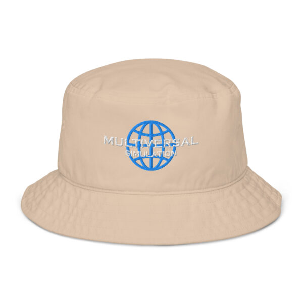 Multiversal Simulation Organic Bucket Hat – Unisex (White Text) - Image 17