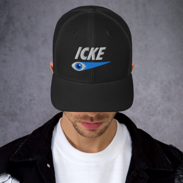 Icke Trucker Cap – Unisex (White Text) - Image 10