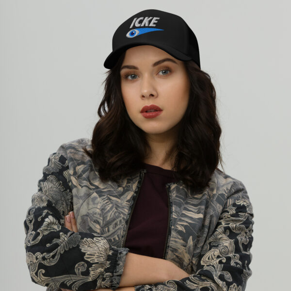 Icke Trucker Cap – Unisex (White Text) - Image 15