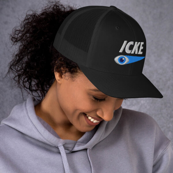 Icke Trucker Cap – Unisex (White Text) - Image 13