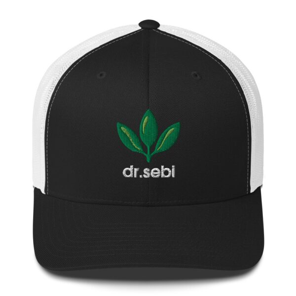 Dr. Sebi Trucker Cap – Unisex (White Text) - Image 17