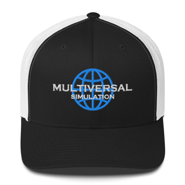 Multiversal Simulation Trucker Cap – Unisex (White Text) - Image 25