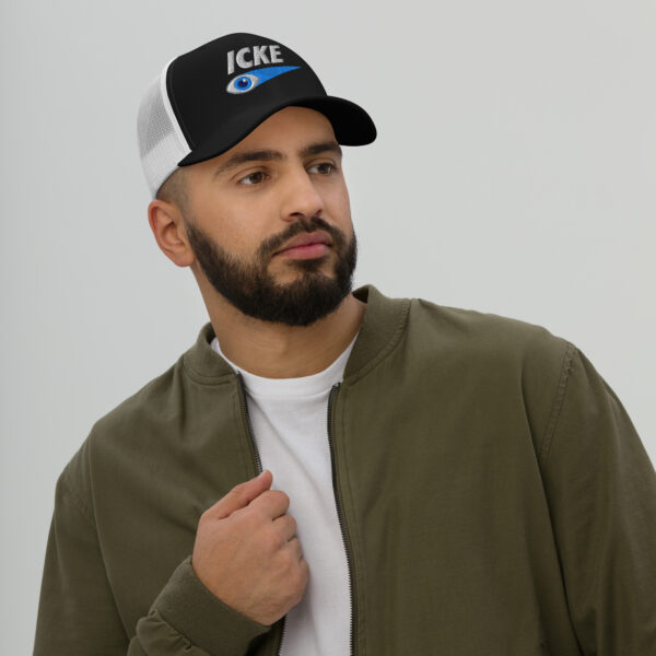 Icke Trucker Cap – Unisex (White Text) - Image 22