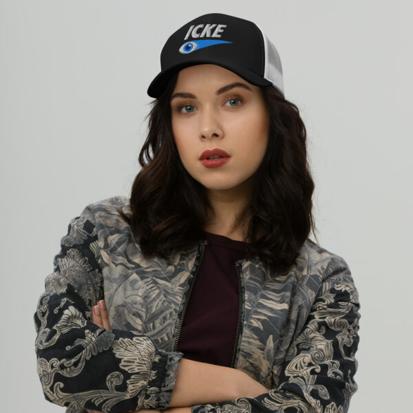 Icke Trucker Cap – Unisex (White Text) - Image 23