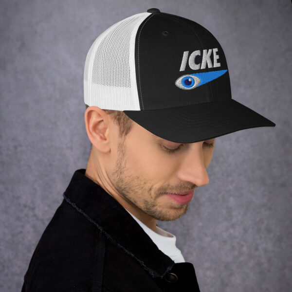 Icke Trucker Cap – Unisex (White Text) - Image 19