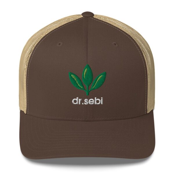 Dr. Sebi Trucker Cap – Unisex (White Text) - Image 73